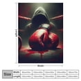 thumbnail image 4 of COMIO Boxing Blanket Lightweight Sports Games Flannel Blanket Sofa Bed Couch Decor Boxing Gloves Throw Blanket Baby Size Competive Game Athlete Silhouette Fuzzy Blanket All Season Soft, 4 of 6