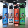 thumbnail image 3 of Vaso de agua portátil para deportes de viaje, para acampar al aire libre, resistente a fugas, de plástico, de Sonic the Hedgehog, rojo, verde, azul y negro, 560 ml, 3 of 5