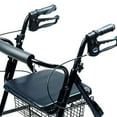 thumbnail image 3 of Lumex Walkabout Lightweight 4 Wheel Hemi Rollator for Petite Users, Black, 3 of 3