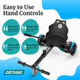 GOTRAX Hoverboard Buggy Kit, Kart Seat for 6.5"10" Scooters, Single