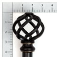 thumbnail image 2 of Lumino 1" and 5/8" Oil Rubbed Bronze Prima Cage Adjustable Double Curtain Rod Set, 42"-120", 2 of 5