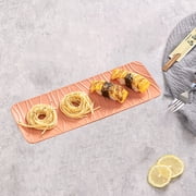 Aihimol Sushi Dish Long Rectangle Dish and Cake Trays Plastic Platters for Party and Entertaining Entertainment,Food Appetizers,Deserts,Charcuterie
