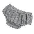 thumbnail image 2 of FYMNSI Newborn Baby Diaper Cover Shorts Pants Unisex Print Bloomers Cloth Diapers Kids Toddler Cute Infant Underwear One Size Black Plaid, 2 of 3