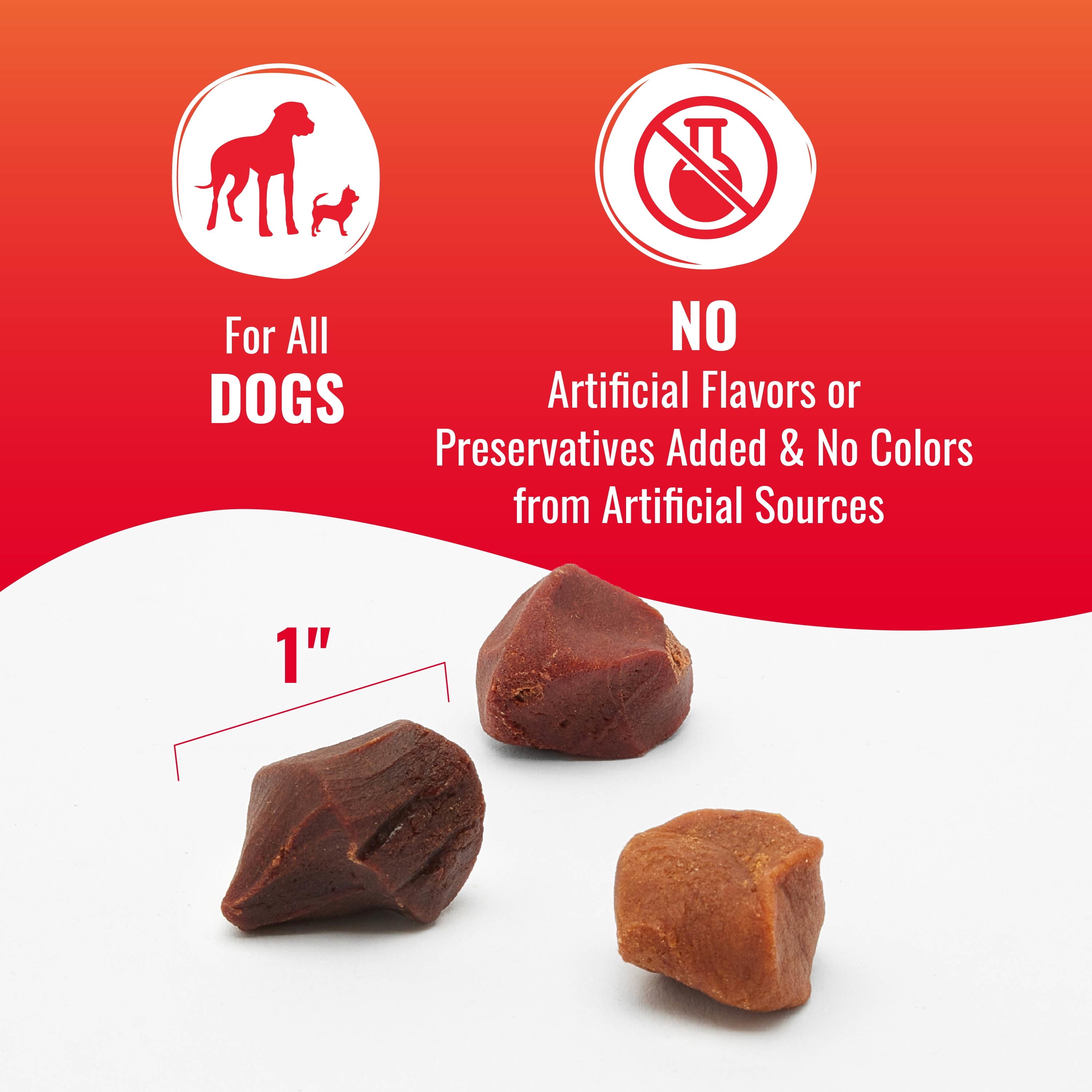 Good 'n' Tasty Kabob Bites Treat for All Dogs Triple- Protein Dog Treats for Rewarding, 4 oz