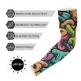 thumbnail image 5 of ALAZA Funny Character UV Sun Protection Arm Sleeves UPF 50+ Compression Cooling Sleeve 1 Pair, 5 of 7