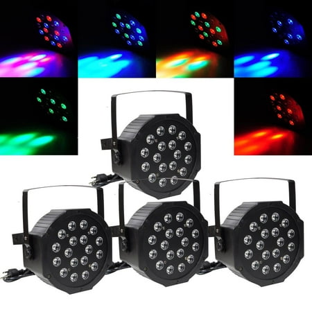 - Ktaxon 4 Pack DMX512 LED RGB Stage Lighting PAR Projector Home Party DJ Disco Stage Lights DMX Auto Modes
