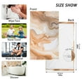 thumbnail image 3 of Marble Orange 2 PCs Cotton Hand Towels Absorbent Face Towel Soft Breathable Towel Set for Bathroom Kitchen Hotel Gym Decoration, 3 of 8