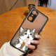 thumbnail image 3 of Matte Case for infinix HOT 20I 12 12I 11 11S 10 10I 10S PLAY 9 Pro POVA 3 CAMON 15 17P Case Funda Cute Cat Cartoon Illustration, 3 of 5