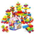 thumbnail image 1 of Puzle de bloques de construcción de partículas grandes para niños, juguetes de jardín de infantes, ensamblaje de bricolaje, estilo mochila, paquete de partículas 130, 1 of 5