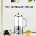 thumbnail image 4 of opvise 350ML Coffee Maker Filter Press Pot Anti-Scald Handle Home Kitchen Use Portable 304 Stainless Steel Coffee Pot A, 4 of 7