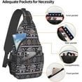 thumbnail image 4 of Sling Bag, Wild Horses Crossbody Sling Backpack Travel Hiking Chest Bag Daypack For Purses Shoulder Body Bag Women Men'S, 4 of 7