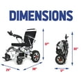 thumbnail image 4 of Culver Mobility - WILDCAT (Argent) - Fauteuil Roulant Électrique Pliant Léger et Robuste Charge Max 330 Lb-500 W-13 Miles, 4 of 7