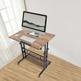 thumbnail image 2 of Miumaeov Mobile Stand-Up Desk Adjustable Laptop Desk with Wheels Storage Desk for Home Office Workstation, 2 of 12