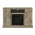 thumbnail image 4 of 58" Electric Fireplace TV Console, SESSLIFE Wood Fireplace TV Stand for TVs Up to 65", Oak Color Living Room Bedroom TV Stand Storage Cabinet, 4 of 8