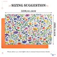 thumbnail image 6 of Yayeee Doormat for Inside 20"x32" Absorbent Low-Profile Washable Non-Slip Rubber Backed Entryway Rug, Green Wildflower Pattern, 6 of 8