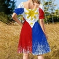 thumbnail image 4 of 2024 Philippines Flag Pride Dress dresses ladies summer Woman fashion women's clothing trend, 4 of 7
