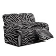 thumbnail image 2 of Jiueut Zebra Stripe Pattern Recliner Covers, Wear Resistant Recliner Chair Covers Dustproof Reclining Couch Covers for 2 Seat Loveseat Sofa, 2 of 7