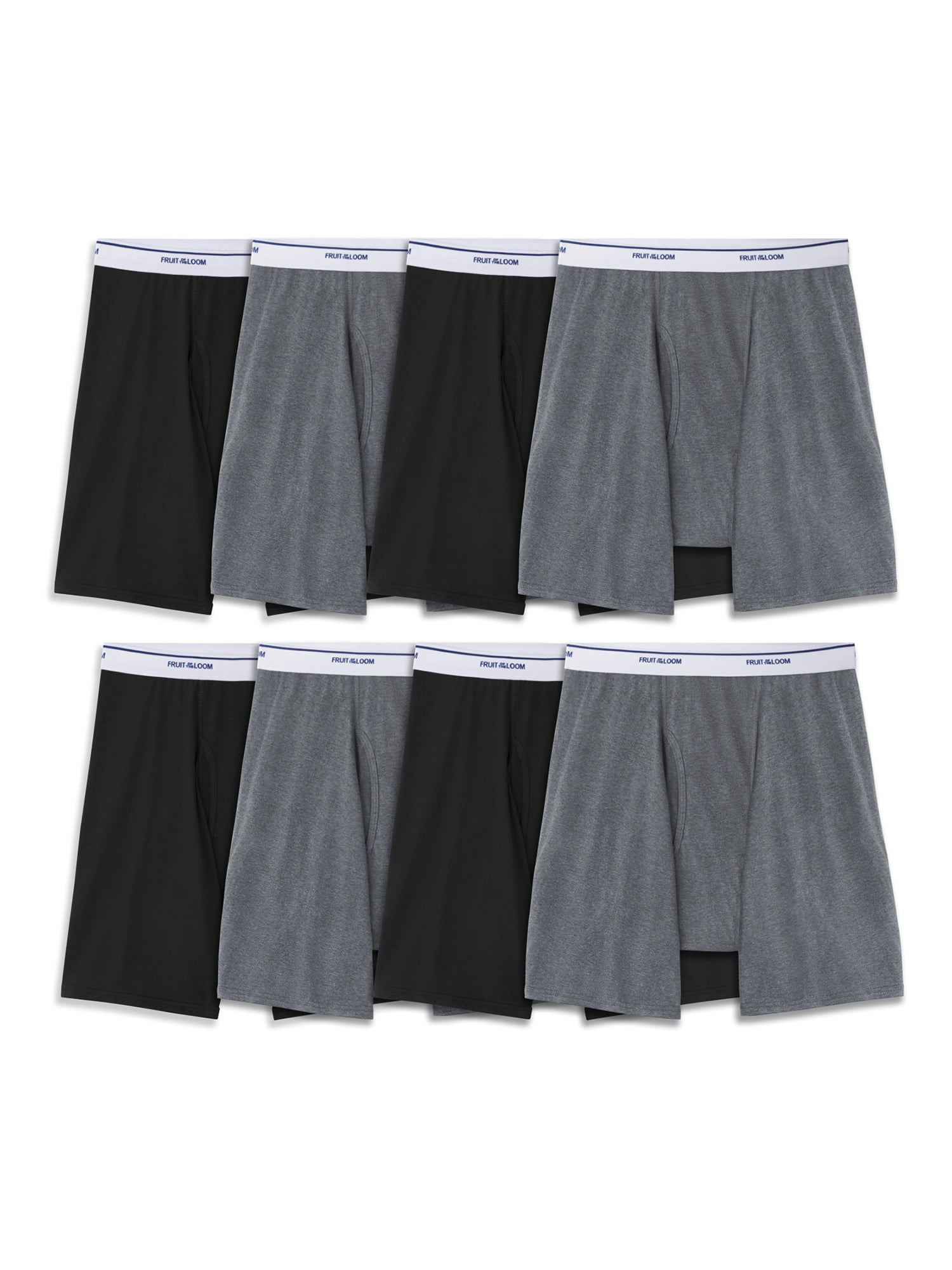 fruit of the loom active cotton blend boxer briefs