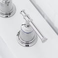 thumbnail image 6 of 8 Inch Bathroom Faucets for Sink 3 Hole, Faucet for Bathroom Sink with Pop-up Drain & cUPC Lead-Free Hose, Faucet for Bathroom Vanity Lavatory, Chrome 2 Pack, 6 of 7