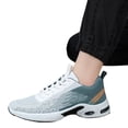 thumbnail image 2 of GrmtClth Mens Air Cushion Platform Running Sneakers Breathable Flying Knit Lace Up Shock Absorb Non Slip Casual Walking Sport Shoes Light Blue (US/7.5), 2 of 7