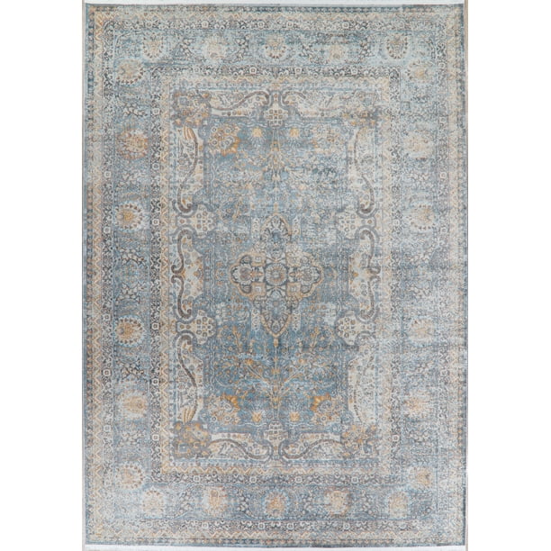 Oriental Distressed Faded Carpet 9x12 Traditional Vintage Area Rug