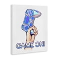 thumbnail image 2 of Stupell Industries Contemporary Game On Text Holding Gaming Controller Illustration Canvas Art, 16 x 20, by Ziwei Li, 2 of 7