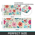 thumbnail image 7 of Pioneer Flower Floral Print Pattern Kitchen Rugs Sets Of 2,Anti Fatigue Kitchen Mat Rugs Non Slip Washable,Decorative Kitchen Floor Mats for Kitchen,Sink,Laundry,17"x30"+17"x47", 7 of 7