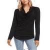 Karen Kane Women's Draped Cowlneck Top Black Size XS
