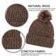 thumbnail image 3 of Gorro para mujeres y hombres, gorro de invierno para mujer, gorros con puños, gorro cálido para esquiar MFZFUKR CPB-ZRF453-4, 3 of 5