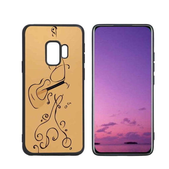 Compatible with Samsung Galaxy S9 Phone Case, Guitar-180 Case Silicone Protective for Teen Girl Boy Case for Samsung Galaxy S9
