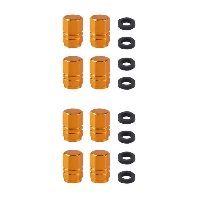 Speravity Paquete de 4 tapas de repuesto para válvula de aire de neumático de rueda de coche, tapas antipolvo para neumáticos, Protector extraíble para Oro 2piezas Speravity CBP449092