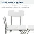 Drive Medical Splash Defense Transfer Bench with Curtain Guard