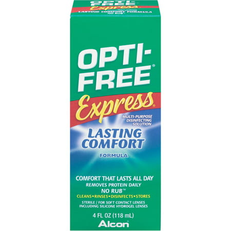 Alcon Opti-express gratuit Contactez-Nettoyage Entretien des lentilles et solution désinfectante, 4 fl oz