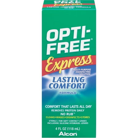 Alcon Opti-express gratuit Contactez-Nettoyage Entretien des lentilles et solution désinfectante, 4 fl oz