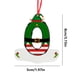 thumbnail image 3 of Fiudx Liquidación de ofertas flash 26 adornos navideños con 26 letras, adornos rojos para árbol de Navidad, adornos colgantes con letras, adornos para árbol de Navidad con alfabeto para el hogar, 3 of 7