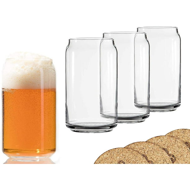 Ecodesign Drinkware Libbey Beer Glass Can Shaped 16 oz Pint Beer