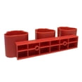 thumbnail image 1 of Soporte Portátil para Batería Y Almacenamiento de Herramientas, Organizador Montado en La Pared, Soporte para Batería para Constructores de Milwauke, Colgador de Baterías Rojo CUTICAT Soporte de fijación, 1 of 8