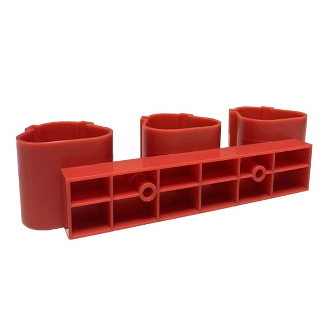 Soporte Portátil para Batería Y Almacenamiento de Herramientas, Organizador Montado en La Pared, Soporte para Batería para Constructores de Milwauke, Colgador de Baterías Rojo CUTICAT Soporte de fijación