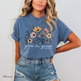 thumbnail image 3 of Comfort Colors Christian Tee, Grow In Grace Shirt, Grow in Grace with Wildflowers, Christian Shirt, Religious Shirt, Bible Verse Shirt, 3 of 5