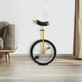 thumbnail image 4 of 20 Inch Wheel Outdoor Unicycle with Steel Frame,Leakproof Tire,Adjustable Height,Curved PU Seat,Mute Bearing,Anti-Slip Designs,for Outdoor Sports Fitness Exercise（Yellow ）, 4 of 26
