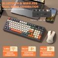thumbnail image 3 of ZIYOU LANG T96 Wireless Gaming Keyboard and Mouse Combo, Dual Bluetooth//2.4G RGB Backlit Mechanical Feeling Keyboard with Smart Display & Knob, 4000 DPI Gaming Mouse for PC Laptop Mac Wins, 3 of 9