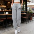 thumbnail image 2 of WERYOUNG Womens Travel Pants Bow Print Sweatpants Casual Straight Leg Joggers Elastic Waist Workout Athletic Pants Comfortable Trousers, 2 of 4
