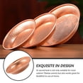 thumbnail image 4 of icolorfuled Tibetan Copper Plate Copper Rose Gold Religious Offering 1Set, 4 of 6