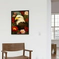 thumbnail image 4 of Nawypu  Eagle Canvas Wall Art Bald Eagle in Tropical Picture Prints Bird Portrait Painting for Home Office Wall Decor Framed, 4 of 4
