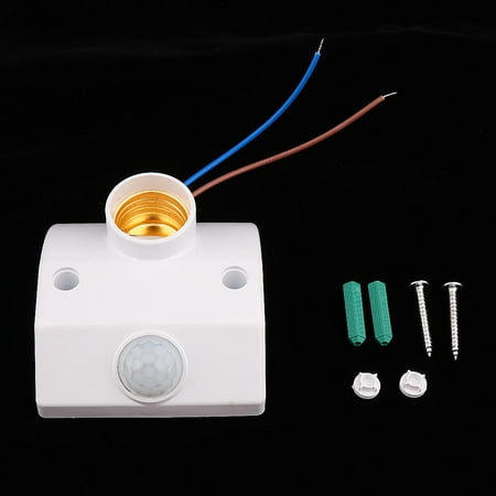 E27 Screw Bulb with Sensor Switch - Adjustable Night Light Control Bulb Adapter for Storage Room, Garage Light