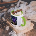 thumbnail image 5 of 3dRose, USA, Washington, Orcas Island, Purple Star, Starfish , 11oz Two-Tone Green Mug, 5 of 7