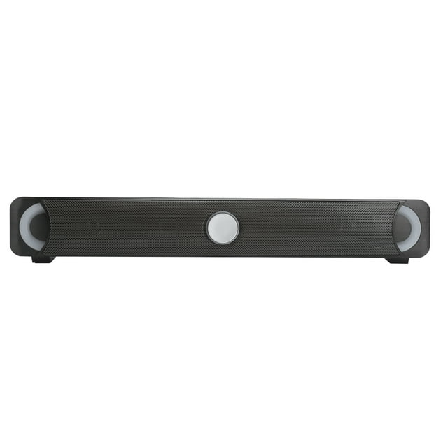 Smalody Altavoz multimedia con carga USB Altavoz portátil de alta fidelidad para computadora con luz LED