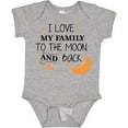 thumbnail image 3 of Inktastic I Love My Family to the Moon and Back Boys or Girls Baby Bodysuit, 3 of 5