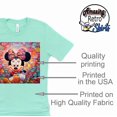 thumbnail image 4 of Minnie Colorful Paint Drops Graphic T-Shirt (Mint-3X Large), 4 of 5