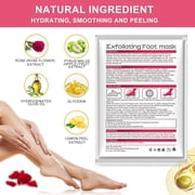 ALIVER 5 Pcs Moisturizers Baby Soft Foot Exfoliant Repair Foot Peel Mask, Rose